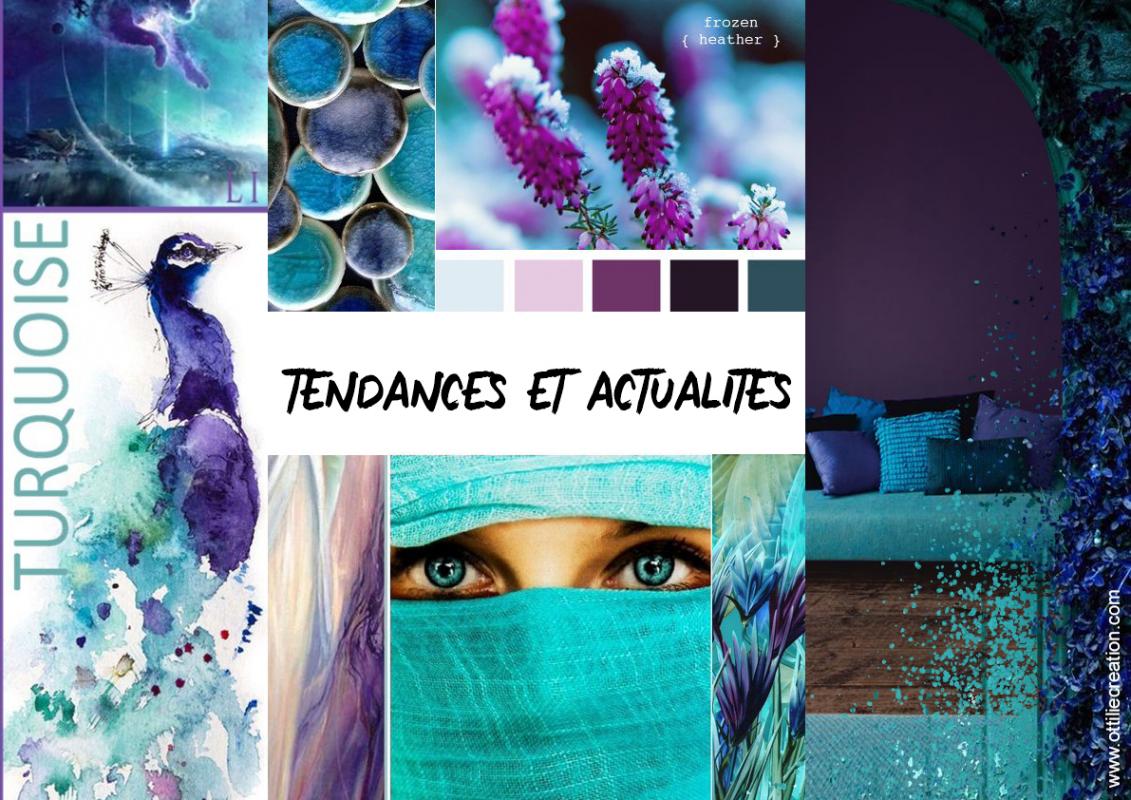 LA COORDINATION DU VIOLET ET DU TURQUOISE