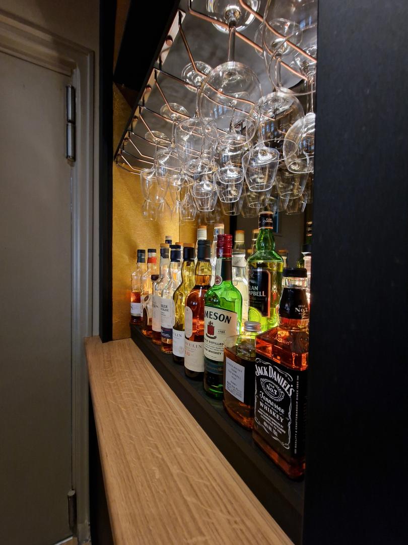 Intérieur fond de bar