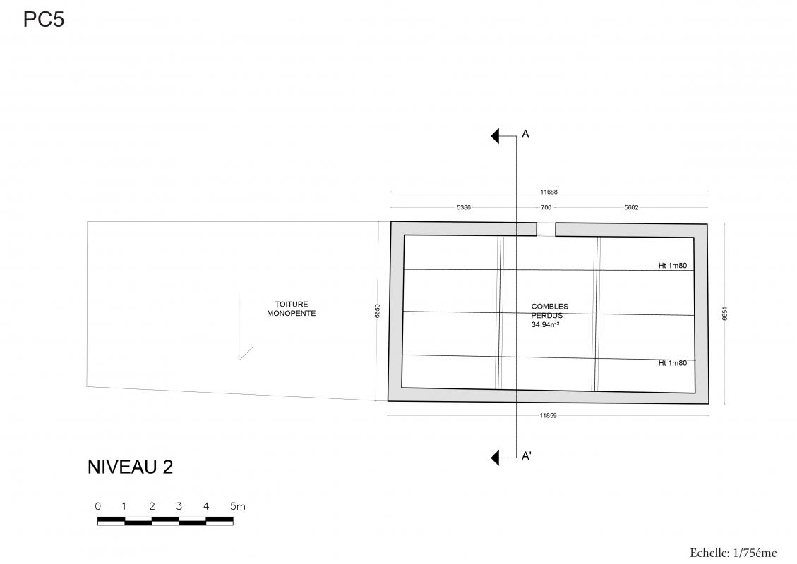 Plan des combles
